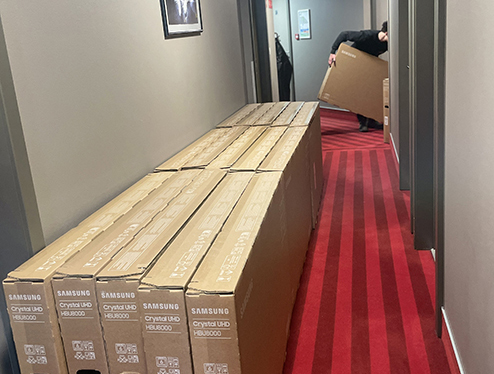 installation televiseur hotellerie